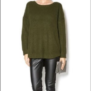 green knit sweater NWOT